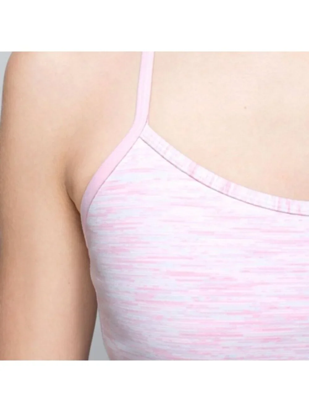 Lululemon Power Y Tank *LuonWee Are From Space White Barely Pink / Barely Pink